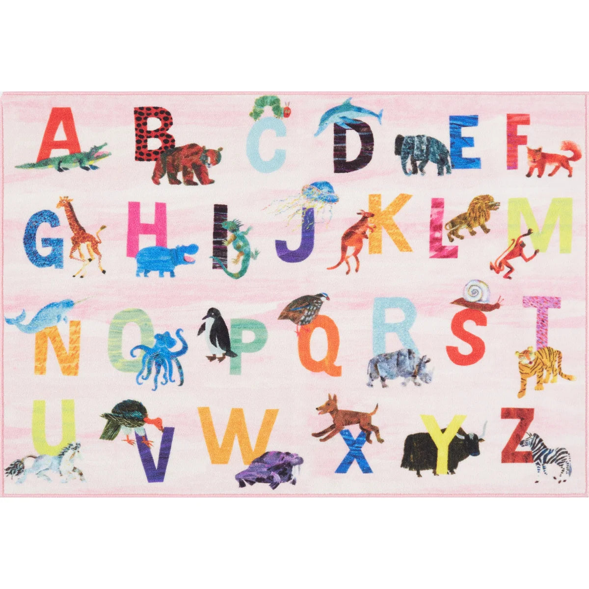 Eric Carle Alphabet Zoo Graphic/Print Area Rug